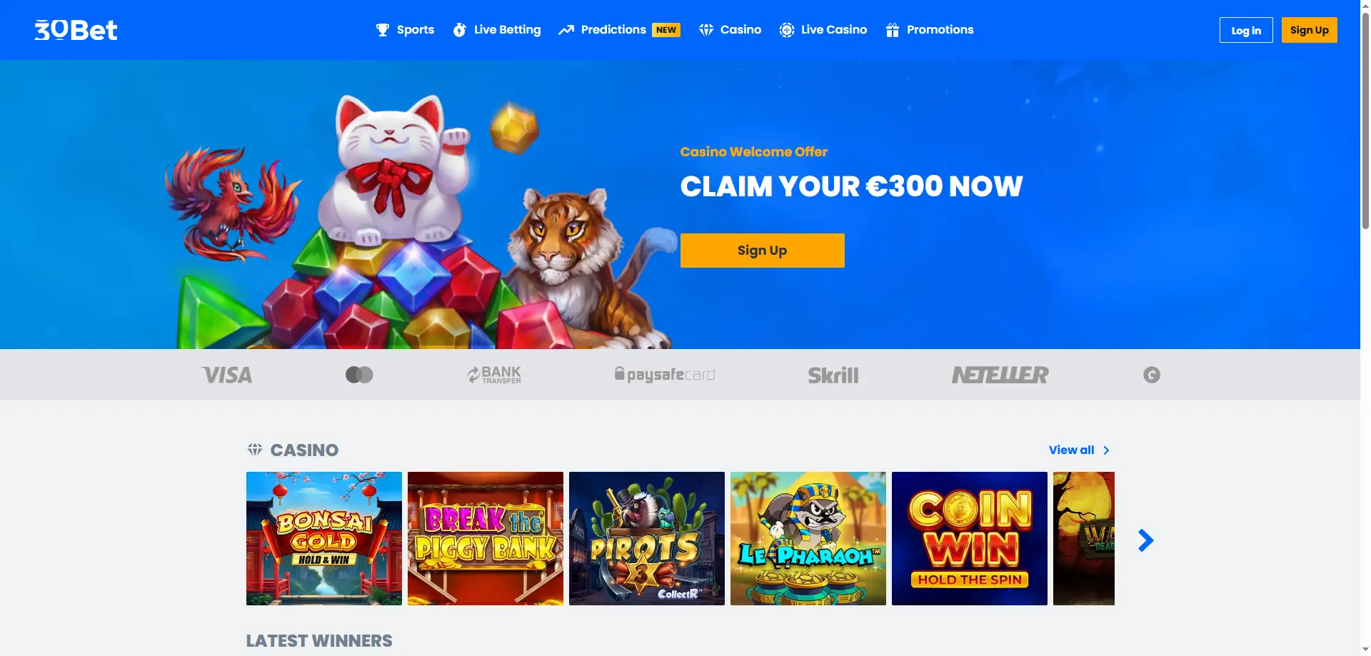 Cadastro no 30bet Casino – passo a passo para novos jogadores